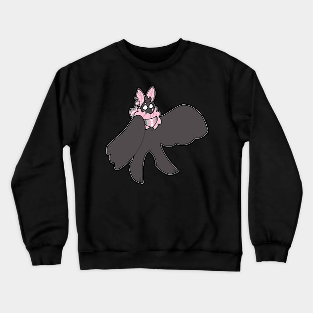 Demigirl Mothman Crewneck Sweatshirt by Crisis Arts